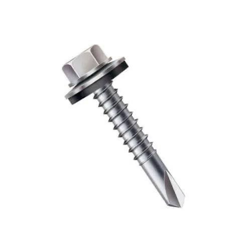 TAGIT Hex Head with EPDM Washer Self Drilling Screw Carbon Steel Xylan Coated_1