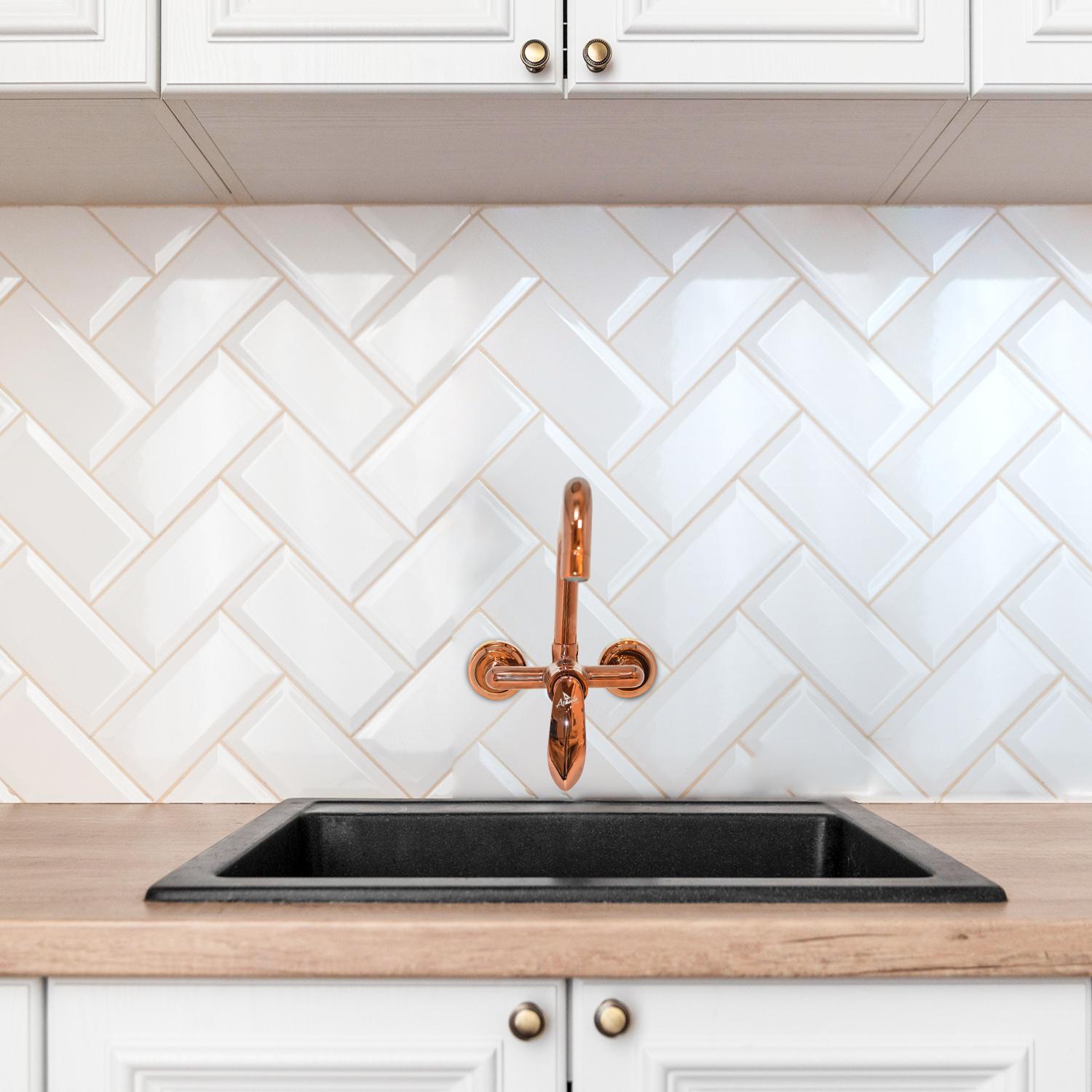 D&B Bathware Polished Wall Mixers Faucet Nautica-6122 Rose_2