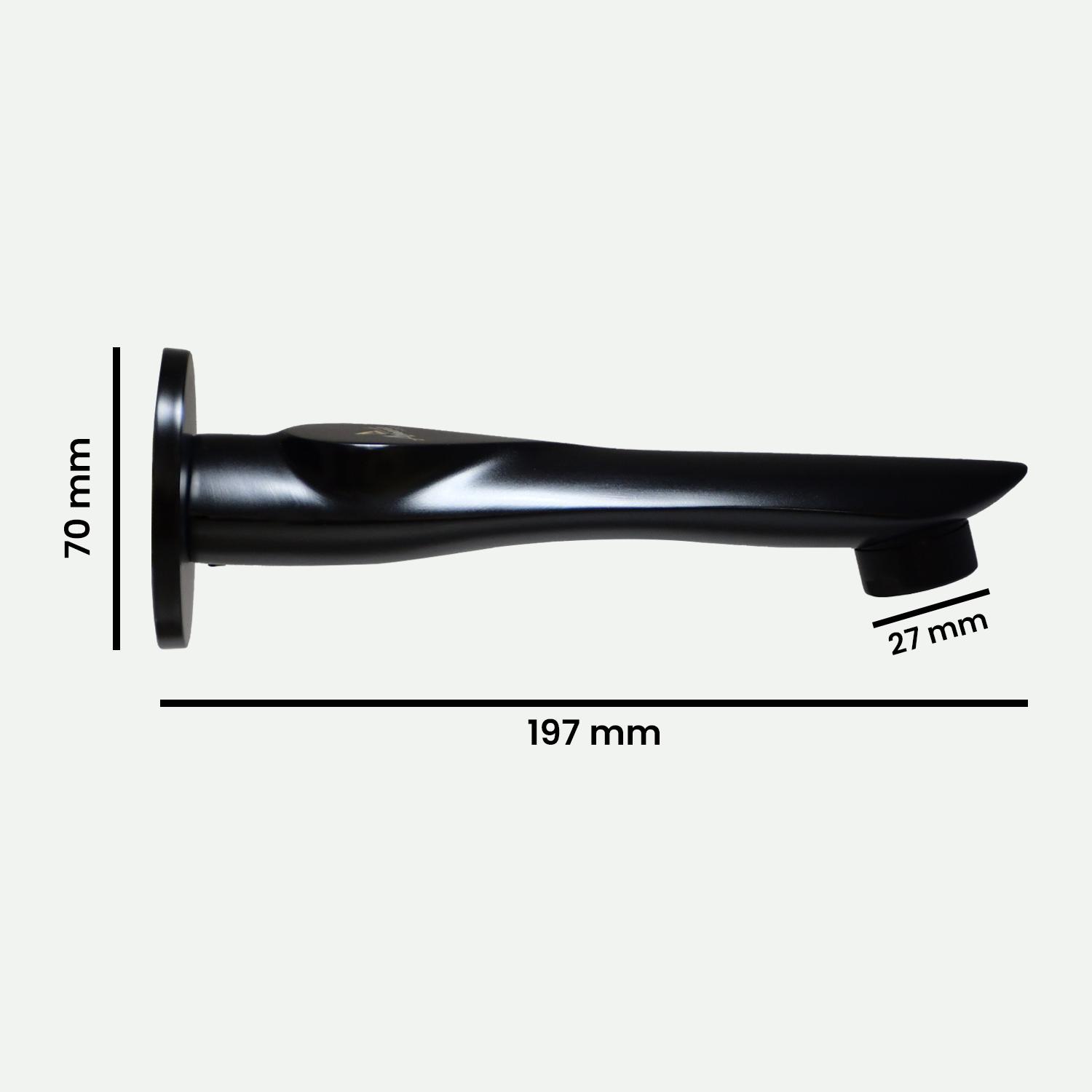 D&B Bathware Polished Spout Faucet NAUTICA-6119 BLACK_1