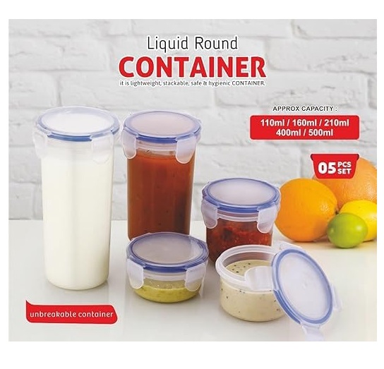 SR Food Storage Plastic Jar Transparent 500 mL_3