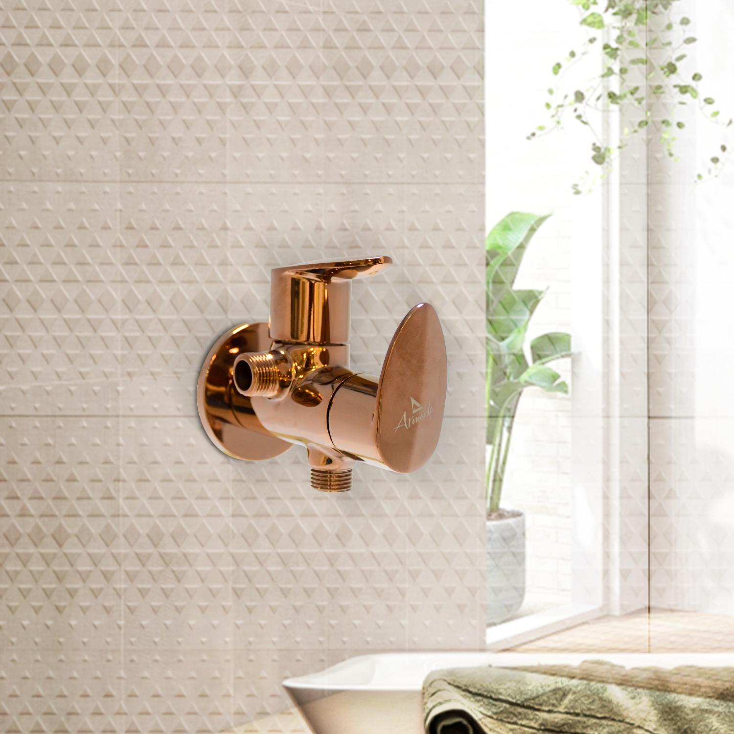 D&B Bathware Polished Angle Cock Faucet NAUTICA-6109 Rose_1