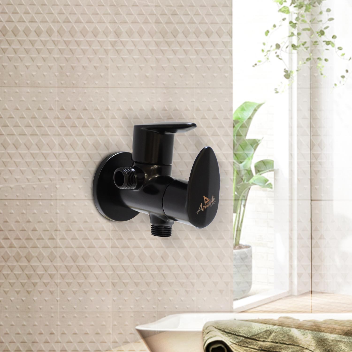 D&B Bathware Polished Angle Cock Faucet NAUTICA-6109 BLACK_2