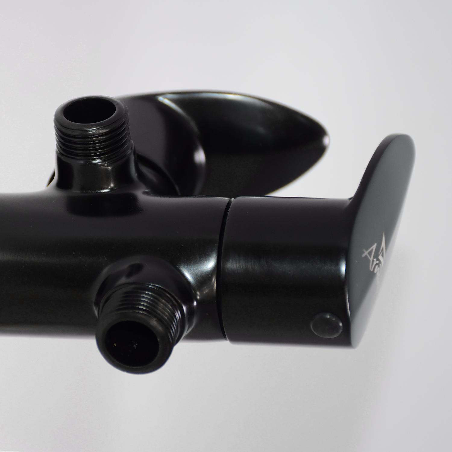 D&B Bathware Polished Angle Cock Faucet NAUTICA-6109 BLACK_4