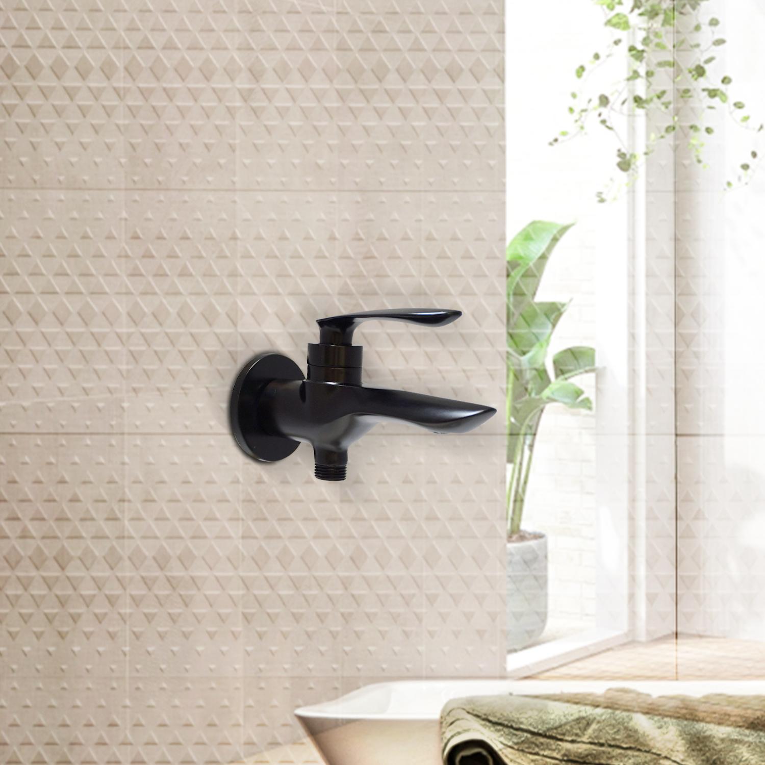 D&B Bathware Polished Bib Cocks Faucet NAUTICA-6109 2 WAY BLACK_1