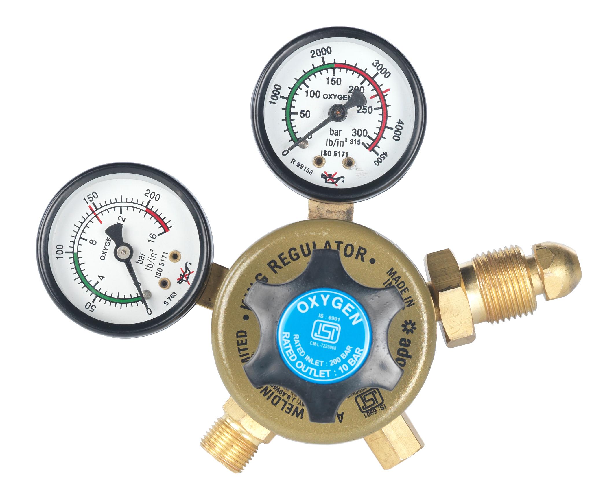 Ador 230 bar Gas Regulators KING TWO - STAGE Oxygen 10 bar_1