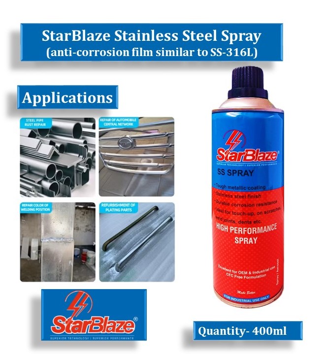 StarBlaze SS-316L Stainless Steel Spray Anti Corrosive Coating Matte Grey_2