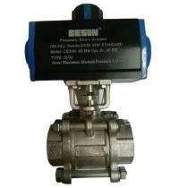 CESON 50 mm Pneumatic Actuator Stainless Steel Ball Valves Threaded_0