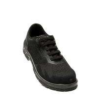 Hillson WF 01 Black Breathable Flyknit Fabric Hard Toe Safety Shoes Black_0