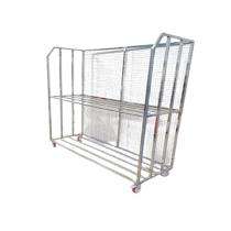 Real Stainless Steel Wire Shelves with Trolley 2 Layers Industrial Racks 10 ft 1800 x 900 mm_0