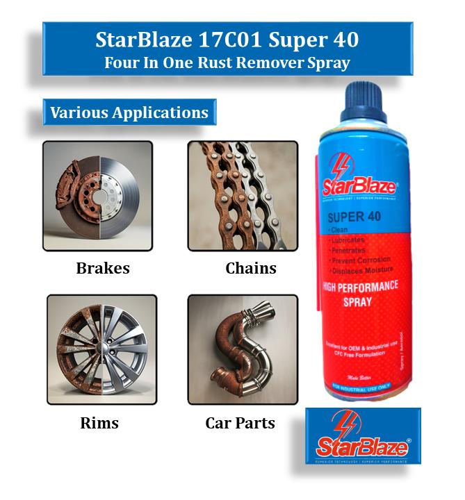StarBlaze Rust Removing Spray 17C01 Super 40 Four in One 400 ml_2