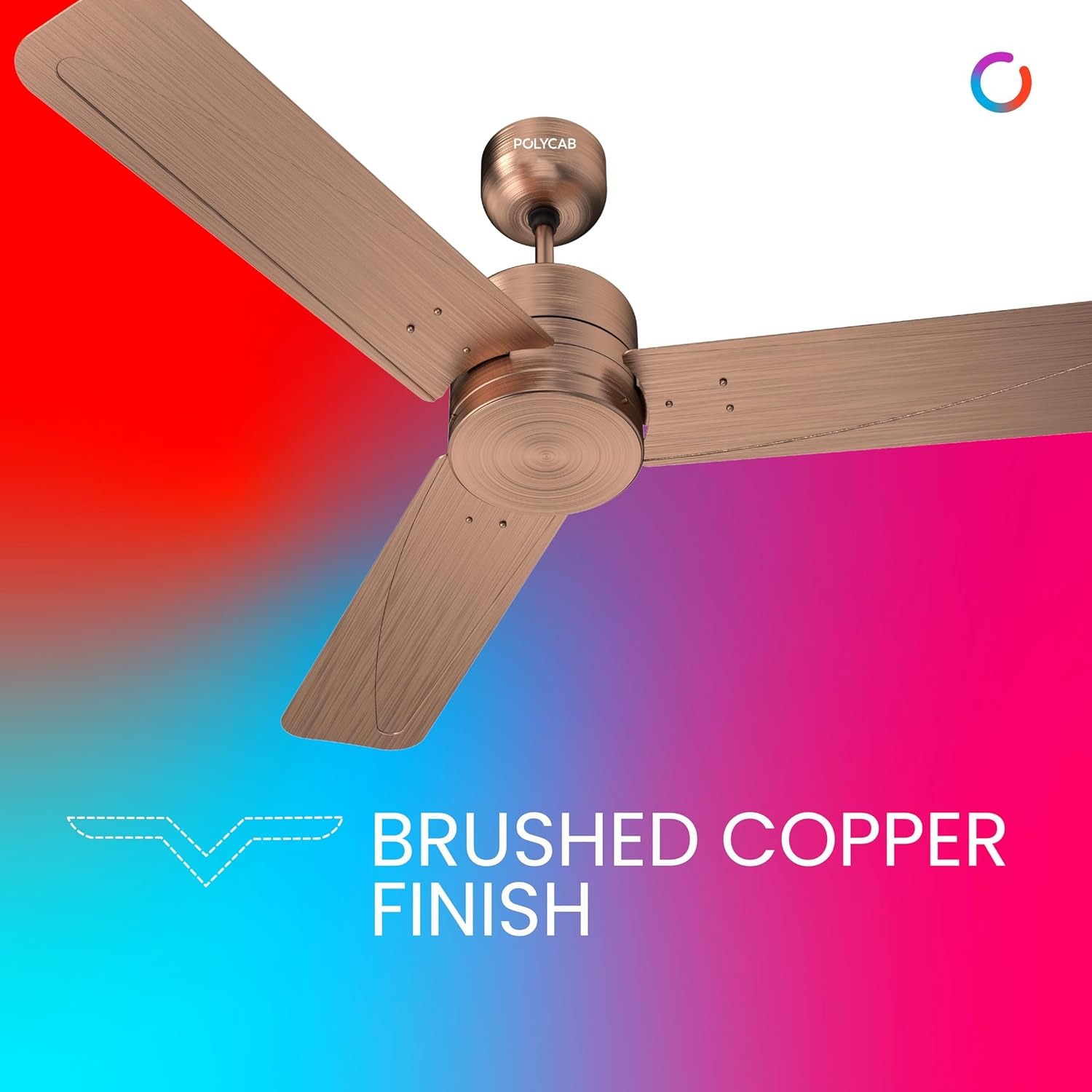 Polycab Superia Lite SP07 1200 mm 3 Blades 50 W Antique Copper Ceiling Fans_1