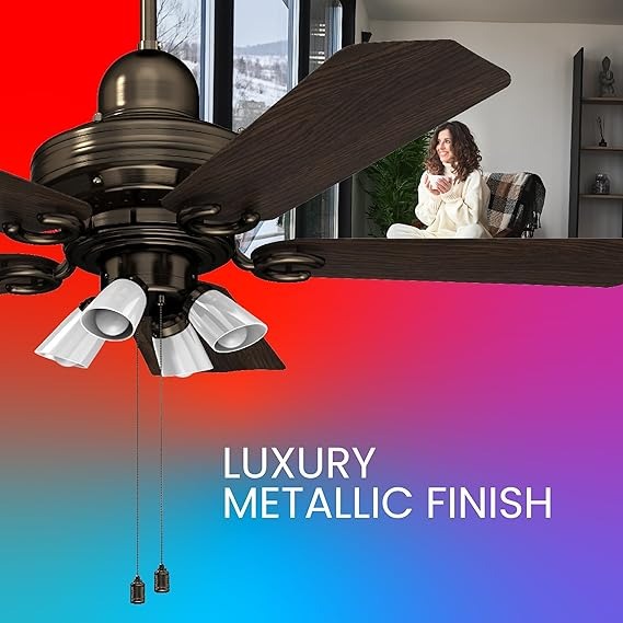 Polycab Poise BLDC 1200 mm 5 Blades 42 W Nickel Black Darkwood Ceiling Fans_2