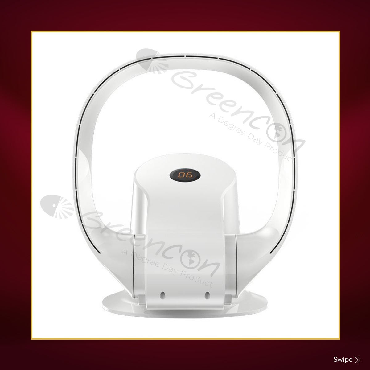 GREENCON GC-BFW1-310FP 300 mm Bladeless White Table Fan_2