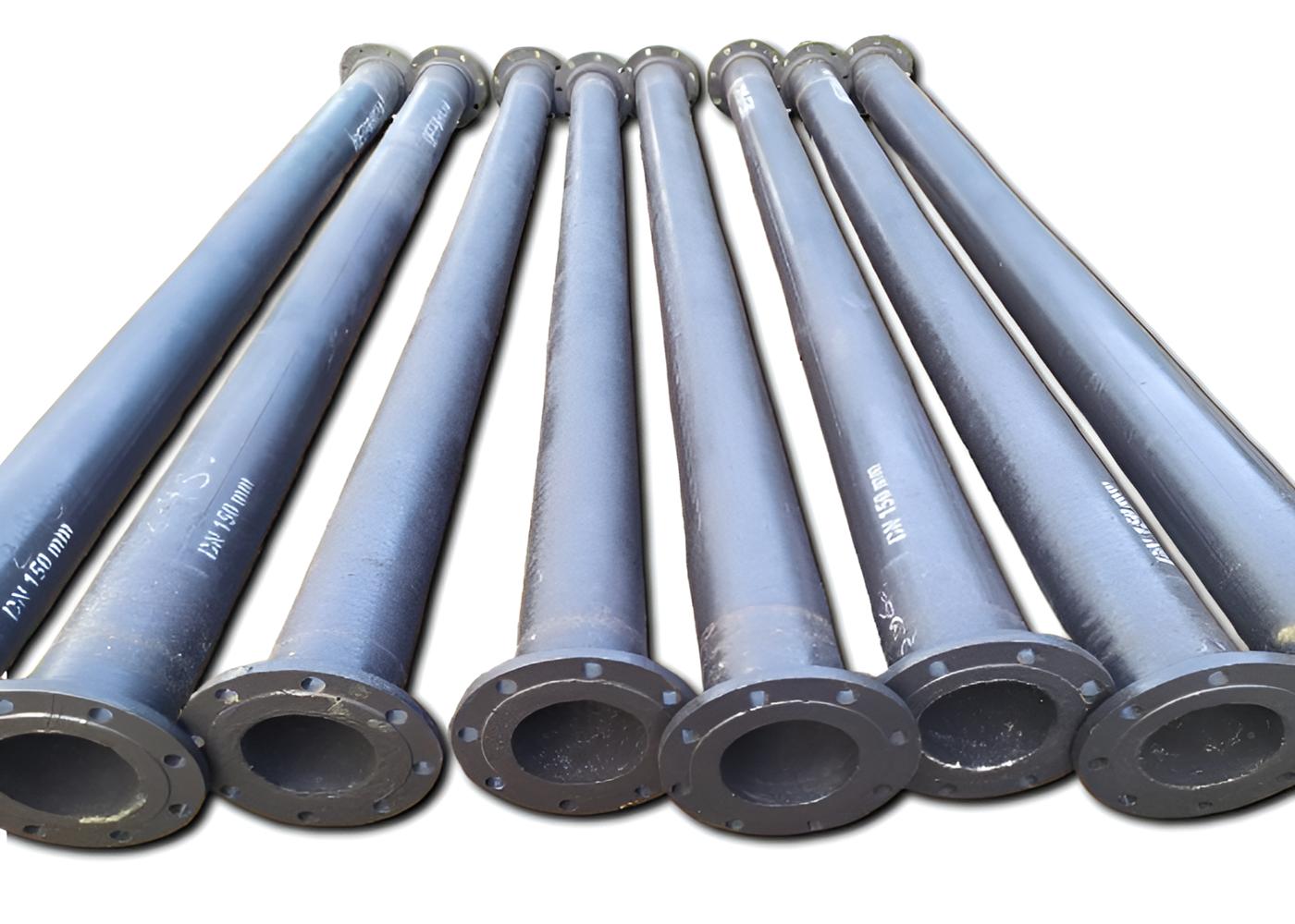 DEEPSHIKHA 80 mm Bitumen Coated CI Pipes 4 m Double Flanged_1