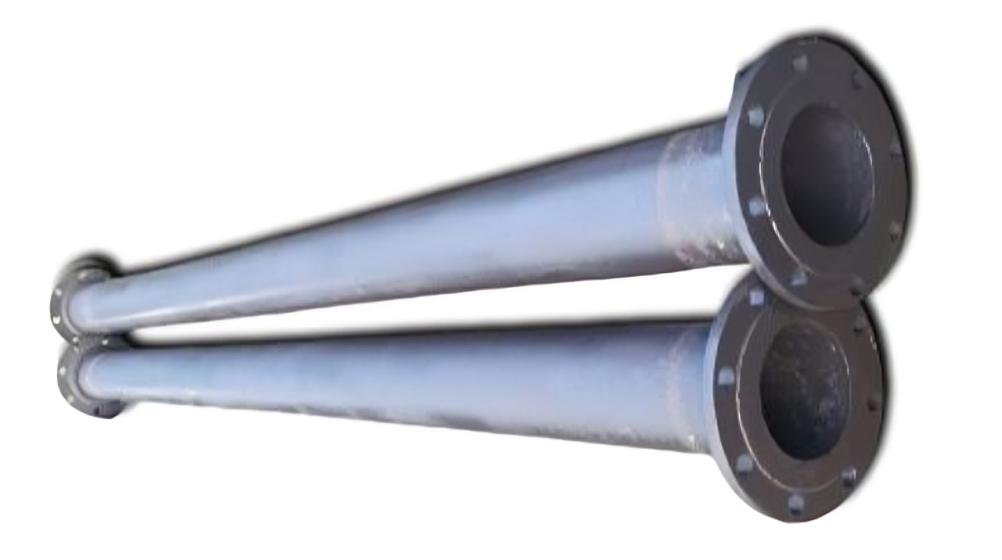 DEEPSHIKHA 250 mm Bitumen Coated CI Pipes 4 m Double Flanged_2