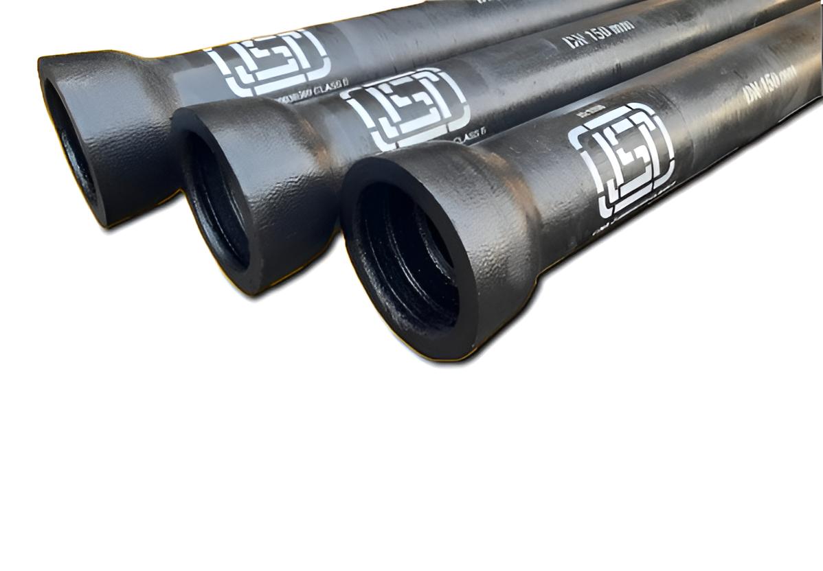 DEEPSHIKHA 250 mm Black Bituminous Coated CI Pipes 4 m Socket and Spigot_1