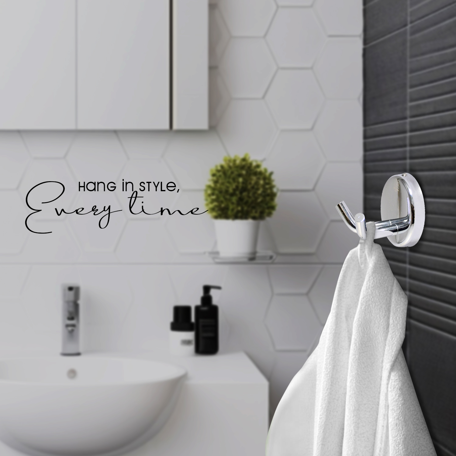 D&B Bathware Stainless Steel Coat Hook Hook F80574_3