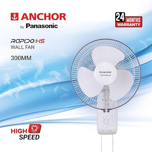 ANCHOR 14081GY 300 mm 3 Blades Wall Fan_1