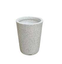 A One Green Plastic Kivi Pot Planter White Stone_0