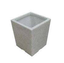 A One Green Plastic Penta Pot Planter White Stone_0