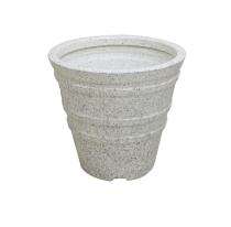A One Green Plastic Heritage Pot Planter White Stone_0