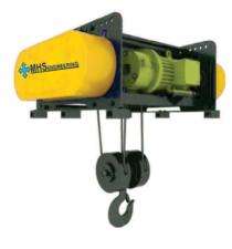 MHS Flame Proof Base Mounted 6 m Electric Wire Rope Hoist_0