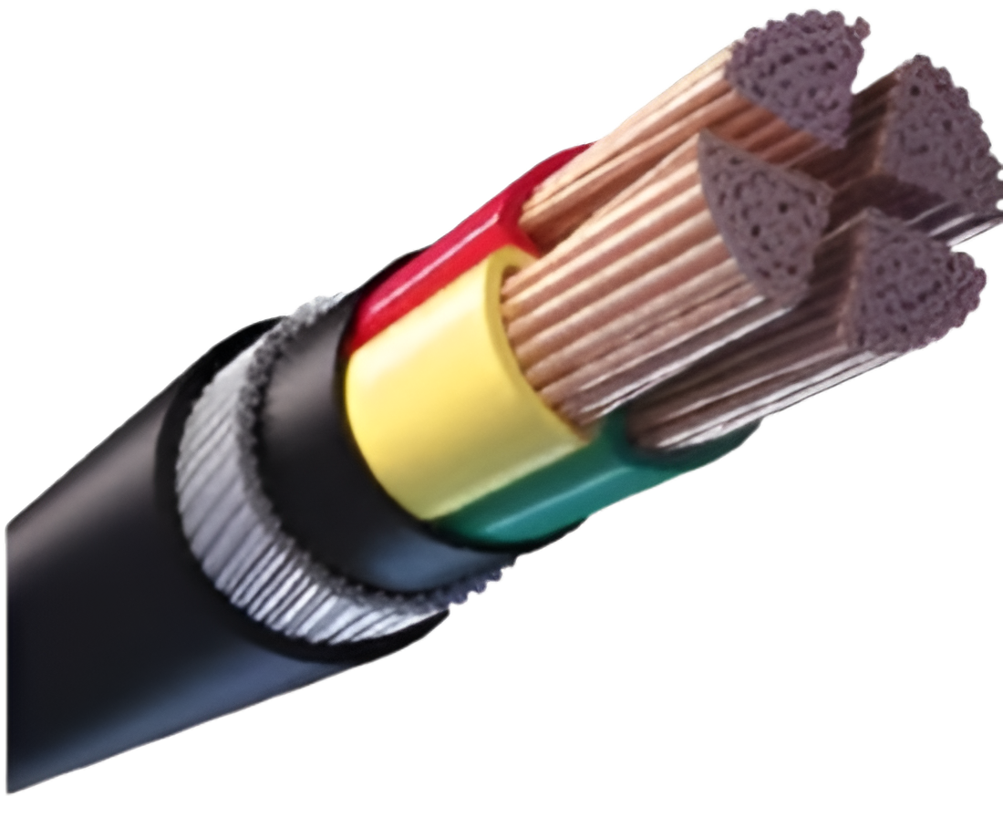 Copper PVC Armoured Extruded PVC LT Power Cables 4 Core 50 sqmm 1100 V_0