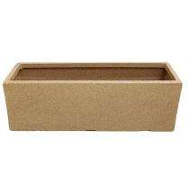 A One Green Plastic Reco Pot Planter Sand Stone_0