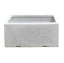 A One Green Plastic Reco Pot Planter White Stone_0