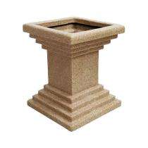 A One Green Plastic Tulsi Pot Planter Sand Stone_0