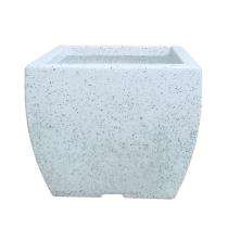 A One Green Plastic Vine Pot Planter White Stone_0