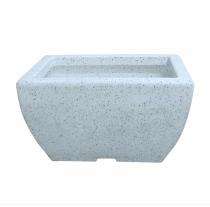 A One Green Plastic Nest Pot Planter White Stone_0