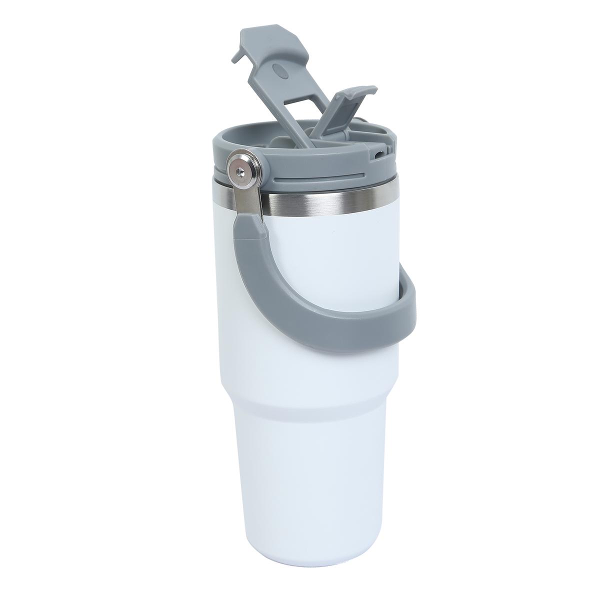 FUZO 750 mL Thanos Stainless Steel Black and Grey Flask Bottle_3