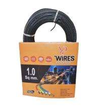 YP 1 sqmm FR Electric Wire Black 100 m_0