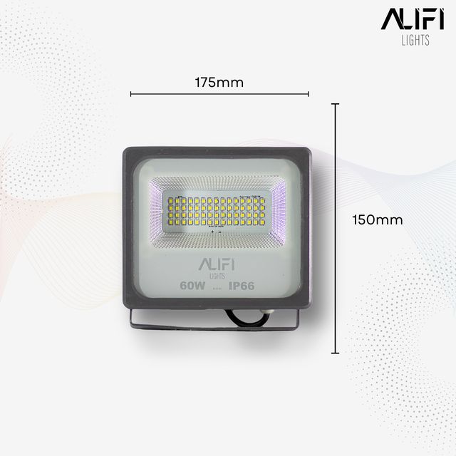 Alifi Lights 60 W Cool White IP66 4 kV 7200 Lumen ALFFLSD60S LED Flood Lights_1