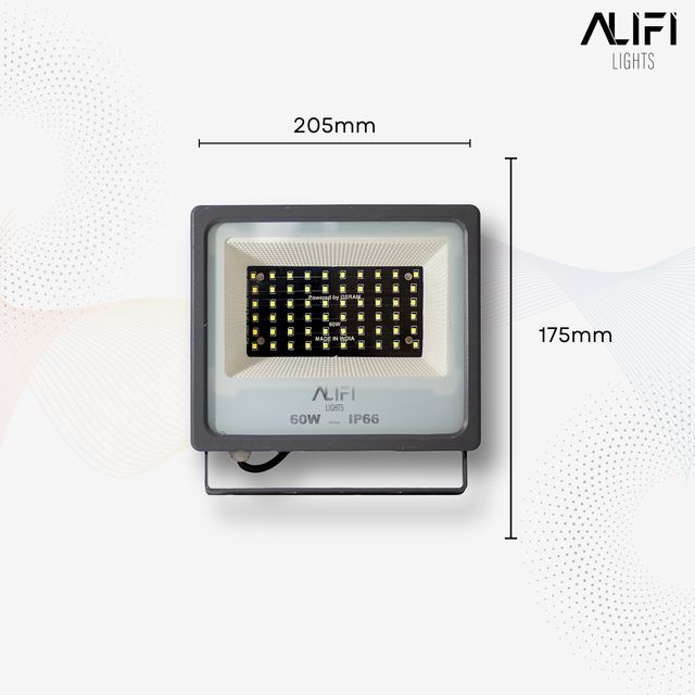 Alifi Lights 60 W Cool White IP66 4 kV 7200 Lumen ALFFLSD60R LED Flood Lights_1