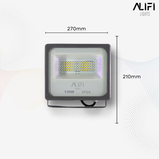 Alifi Lights 120 W Cool White IP66 6 kV 14400 Lumen ALFFLSD120S LED Flood Lights_1