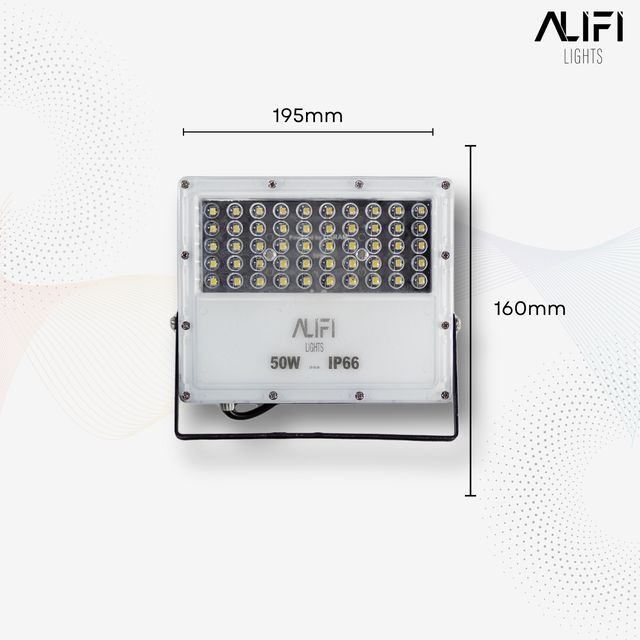 Alifi Lights 50 W Cool White IP66 4 kV 6000 Lumen ALFFLL50S LED Flood Lights_1