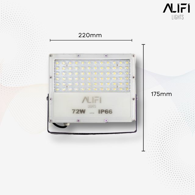 Alifi Lights 72 W Cool White IP66 4 kV 8640 Lumen ALFFLL72 LED Flood Lights_1