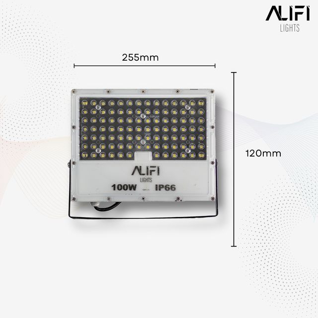 Alifi Lights 100 W Cool White IP66 6 kV 12000 Lumen ALFFLL100S LED Flood Lights_1
