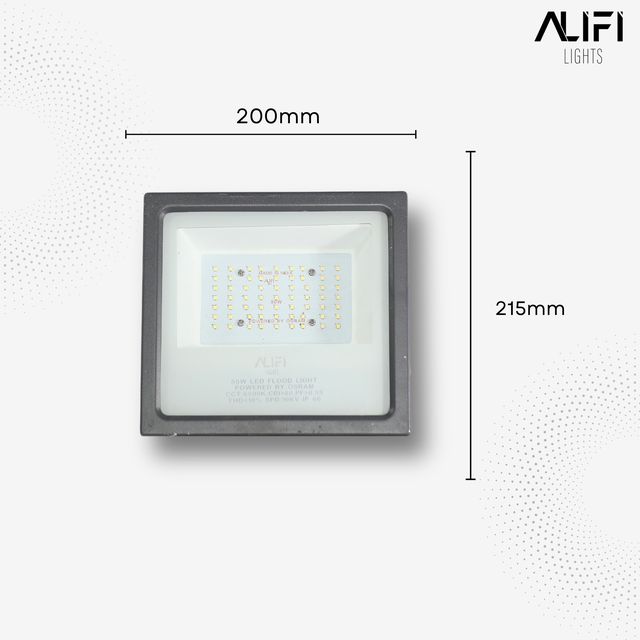 Alifi Lights 50 W Cool White IP66 4 kV 6000 Lumen ALFFLGDGP50 LED Flood Lights_1
