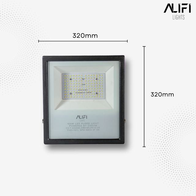 Alifi Lights 100 W Cool White IP66 6 kV 12000 Lumen ALFFLGDGP100 LED Flood Lights_1