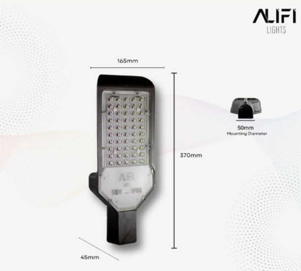 Alifi Lights 50 W Cool White IP66 6 kV LED Street Lights_1