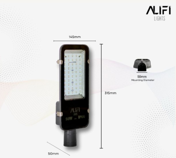 Alifi Lights 50 W Cool White IP66 6 kV LED Street Lights_1
