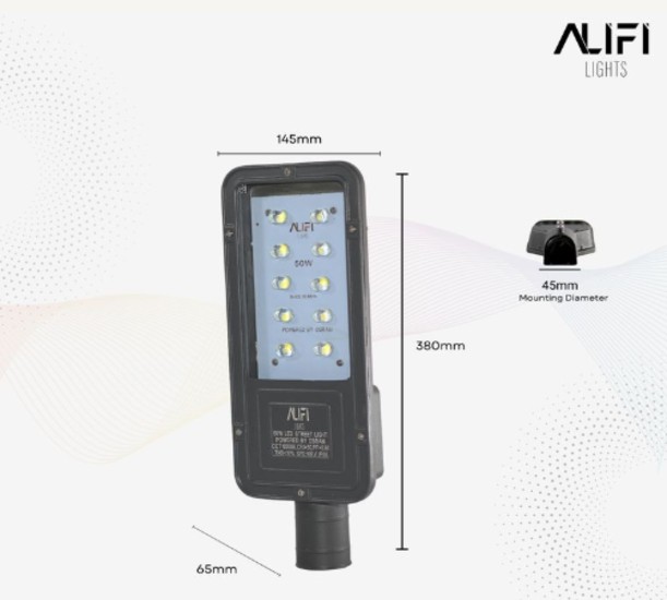 Alifi Lights 50 W Cool White IP66 4 kV LED Street Lights_1
