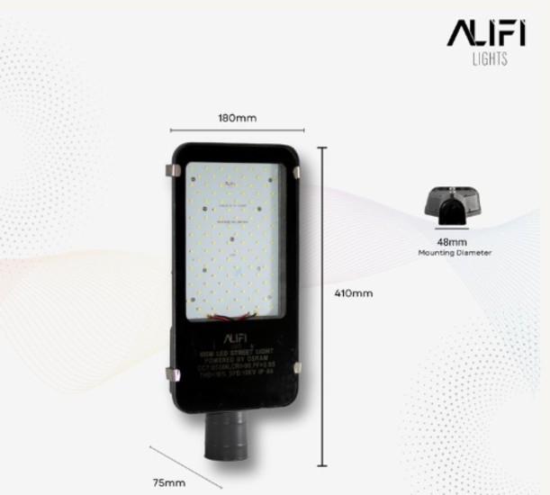Alifi Lights 100 W Cool White IP66 6 kV LED Street Lights_1