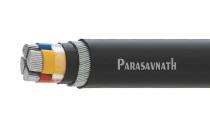 Parasavnath Aluminium XLPE Aluminium Round Wire Extruded PVC LT Power Cables 4 Core 04 sqmm 1.1 kV_0