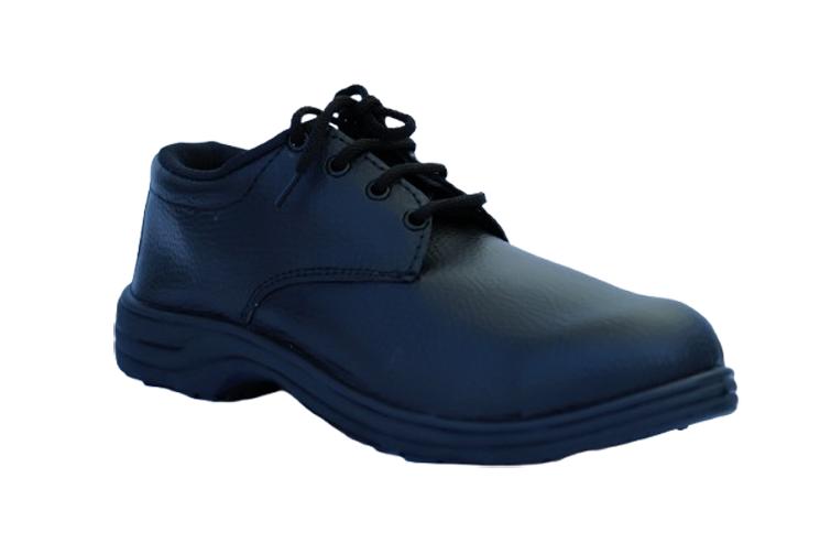 Synthetic Leather Fiber Glass Toe Safety Shoes Black_2