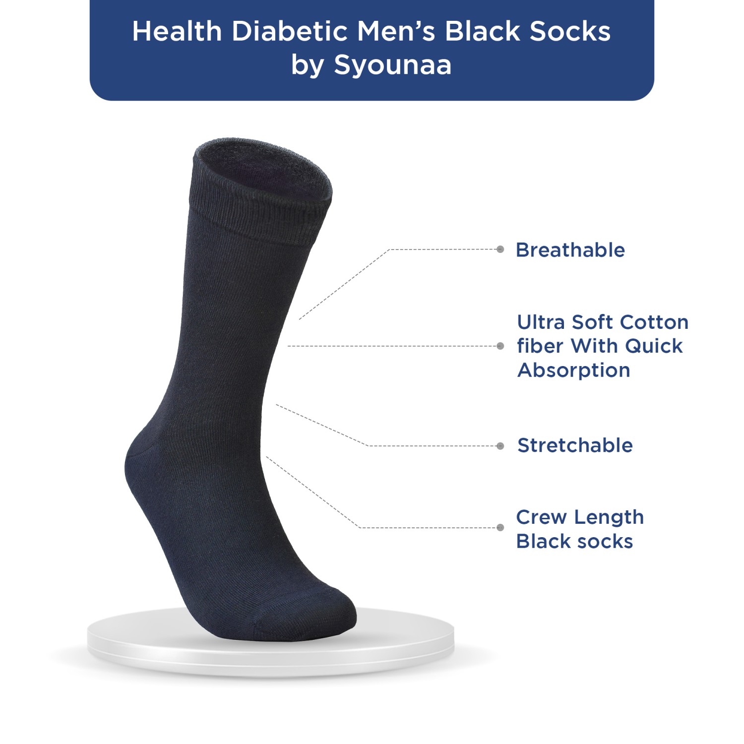 SYOUNAA Outdoor Synthetic Crew/Calf Length Safety Socks_1