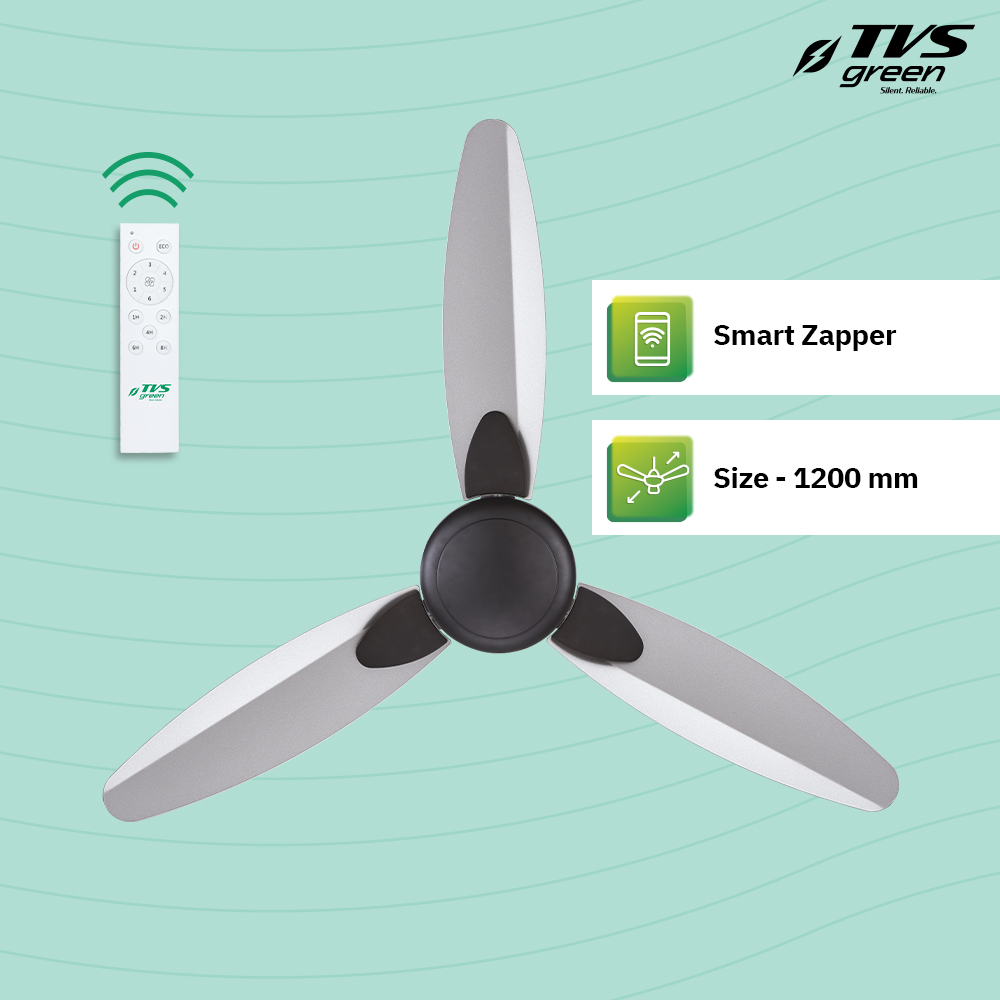 TVS GREEN Nova 1200 mm 3 Blades 35 W Grey Espresso Ceiling Fans_1